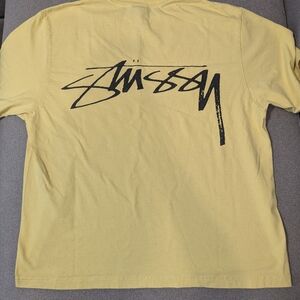 Stussy Yellow Graphic Shirt ALTERED